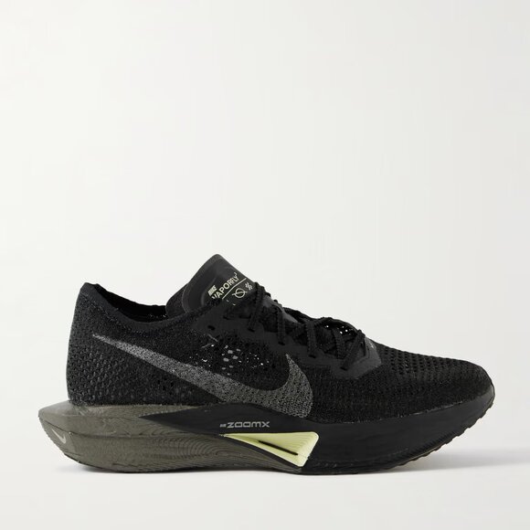 Nike ZoomX Vaporfly 3 Flyknit Running Sneakers Black - Size 10 Men's - Picture 1 of 14